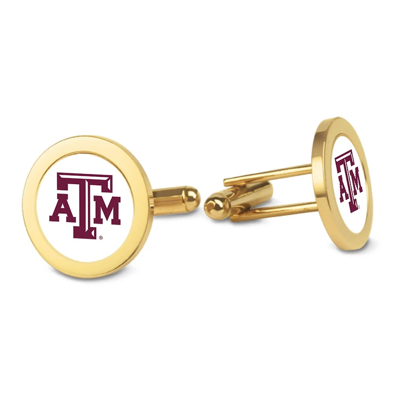 Gold Texas A&M Aggies Logo Cufflinks