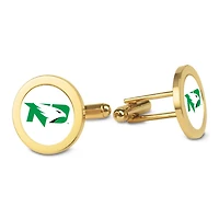 Gold North Dakota Logo Cufflinks