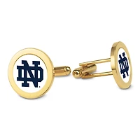 Gold Notre Dame Fighting Irish Logo Cufflinks