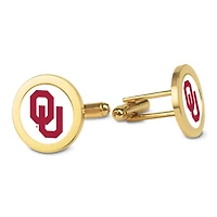 Gold Oklahoma Sooners Logo Cufflinks