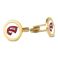 Gold Western Kentucky Hilltoppers Logo Cufflinks