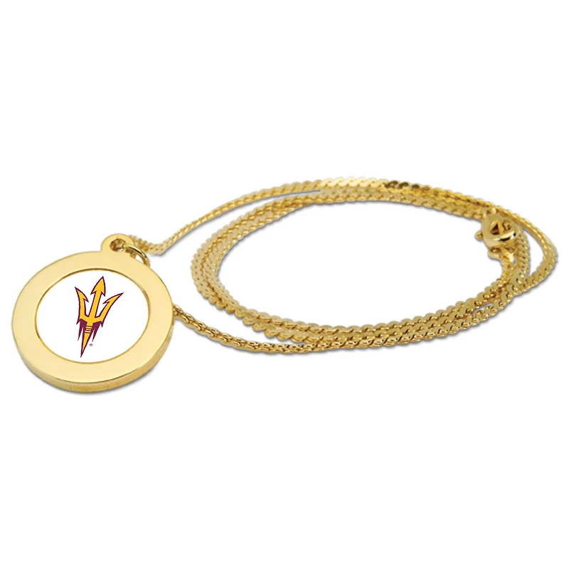 Women's Gold Arizona State Sun Devils Logo Pendant Necklace