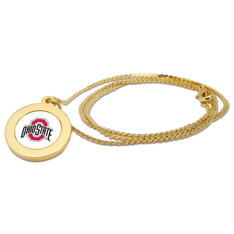 Women's Gold Ohio State Buckeyes Logo Pendant Necklace