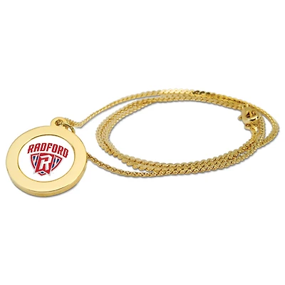 Women's Gold Radford Highlanders Logo Pendant Necklace