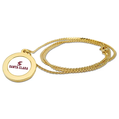 Women's Gold Santa Clara Broncos Logo Pendant Necklace