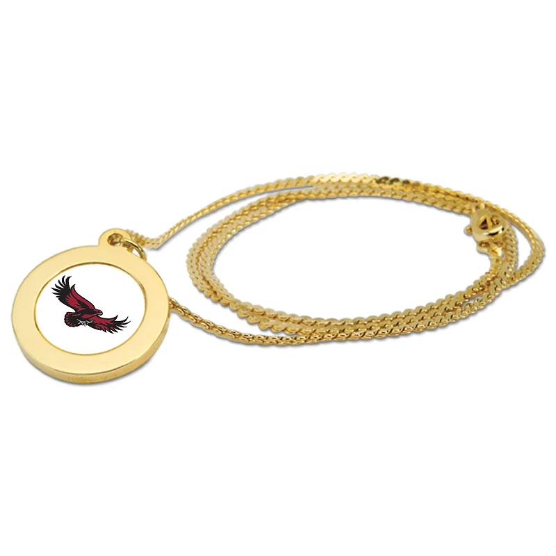 Women's Gold Saint Joseph's Hawks Logo Pendant Necklace