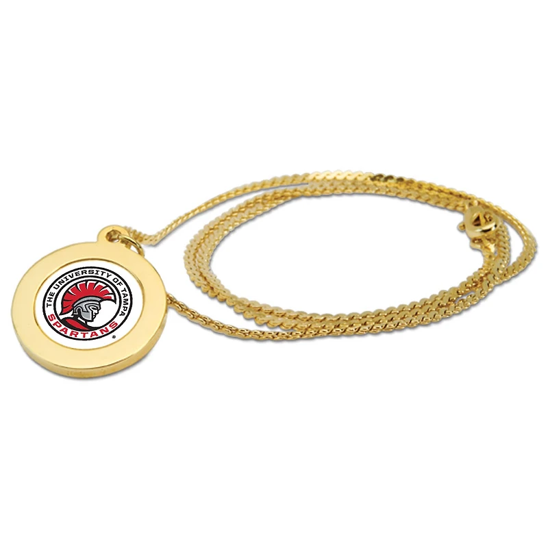 Women's Gold University of Tampa Spartans Logo Pendant Necklace