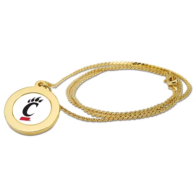 Women's Gold Cincinnati Bearcats Logo Pendant Necklace