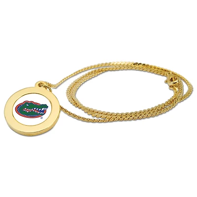 Women's Gold Florida Gators Logo Pendant Necklace