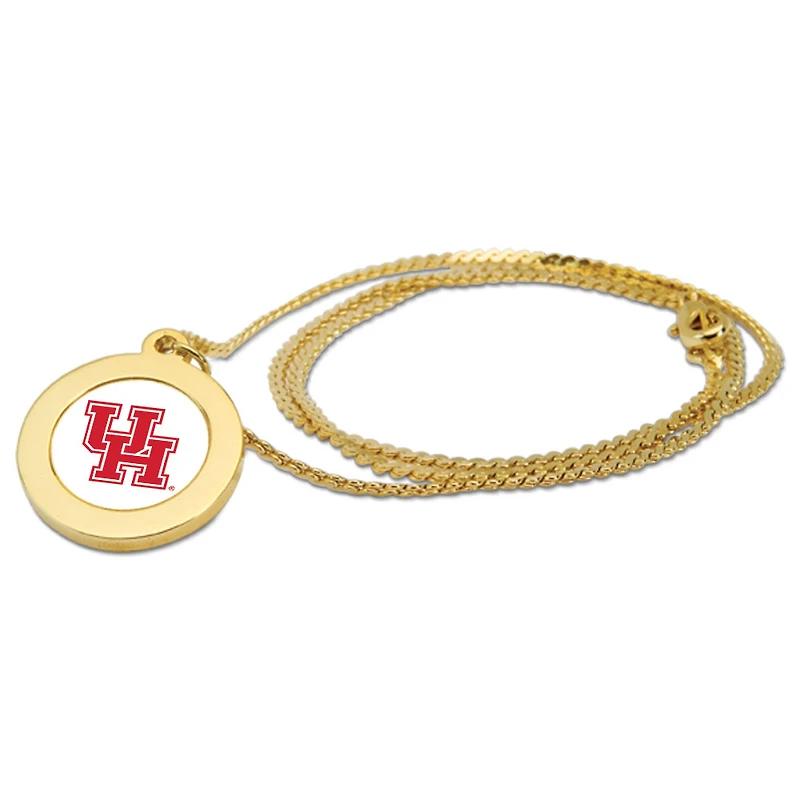 Women's Gold Houston Cougars Logo Pendant Necklace