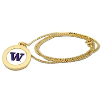 Women's Gold Washington Huskies Logo Pendant Necklace