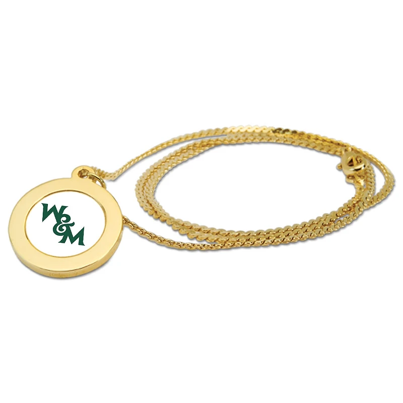 Women's Gold William & Mary Tribe Logo Pendant Necklace
