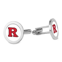 Silver Rutgers Scarlet Knights Logo Cufflinks
