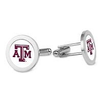 Silver Texas A&M Aggies Logo Cufflinks
