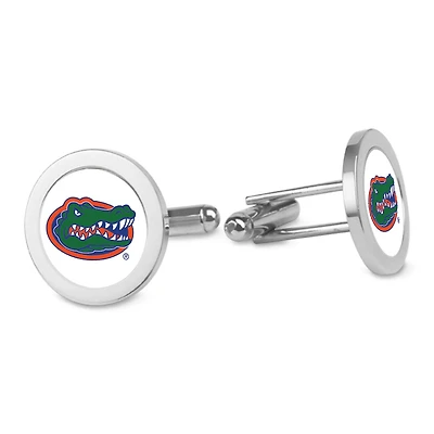 Silver Florida Gators Logo Cufflinks