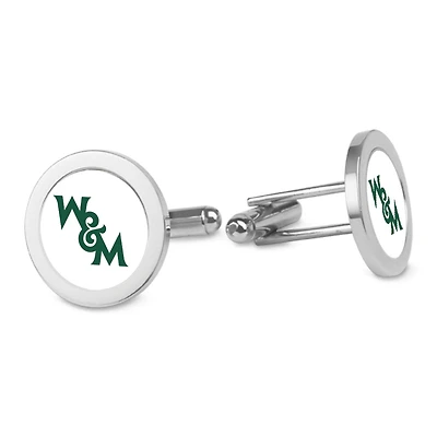 Silver William & Mary Tribe Logo Cufflinks