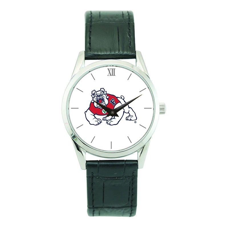 Unisex Silver Fresno State Bulldogs Stainless Steel Wristwatch