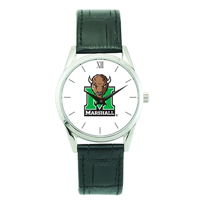 Unisex Silver Marshall Thundering Herd Stainless Steel Wristwatch