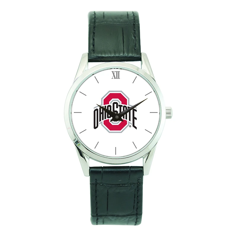 Unisex Silver Ohio State Buckeyes Stainless Steel Wristwatch