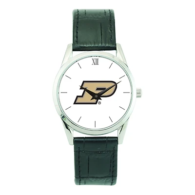 Unisex Silver Purdue Boilermakers Stainless Steel Wristwatch