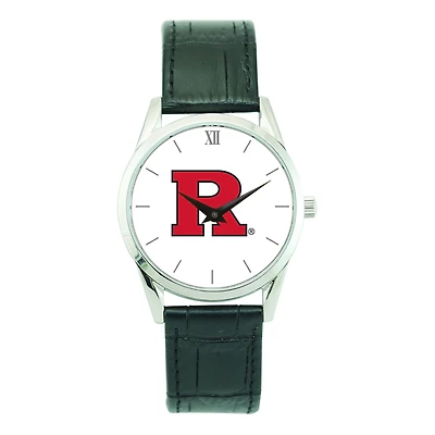 Unisex Silver Rutgers Scarlet Knights Stainless Steel Wristwatch