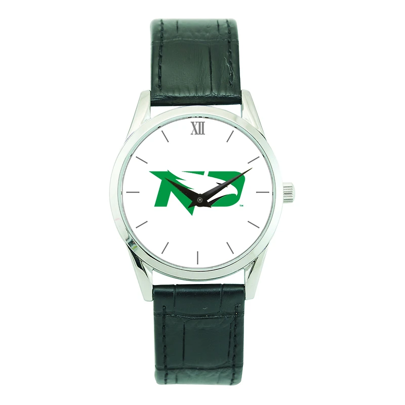 Unisex Silver North Dakota Stainless Steel Wristwatch