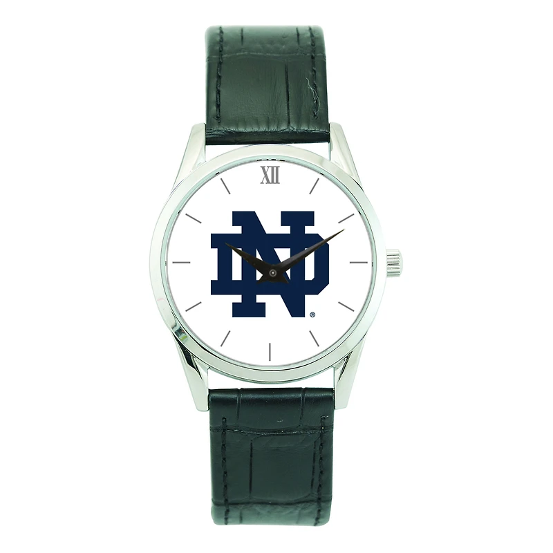 Unisex Silver Notre Dame Fighting Irish Stainless Steel Wristwatch