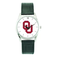 Unisex Silver Oklahoma Sooners Stainless Steel Wristwatch