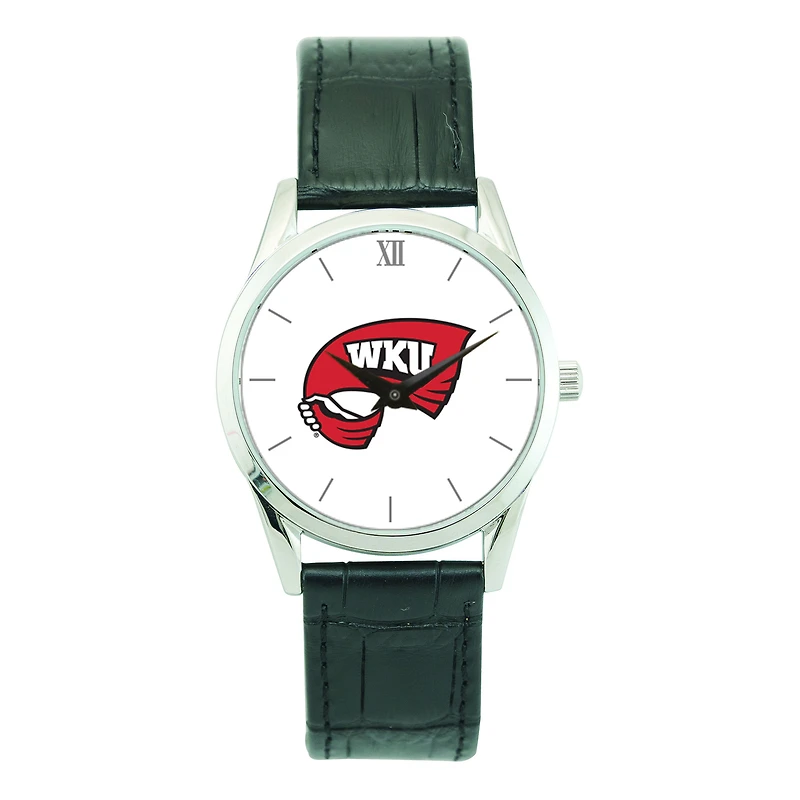 Unisex Silver Western Kentucky Hilltoppers Stainless Steel Wristwatch