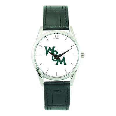 Unisex Silver William & Mary Tribe Stainless Steel Wristwatch