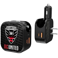 D.C. United Text Backdrop Design USB Charger