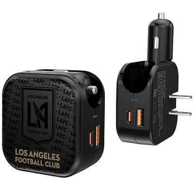 LAFC Text Backdrop Design USB Charger