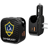 LA Galaxy Text Backdrop Design USB Charger