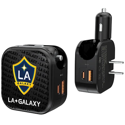 LA Galaxy Text Backdrop Design USB Charger