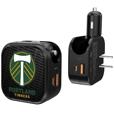 Portland Timbers Text Backdrop Design USB Charger