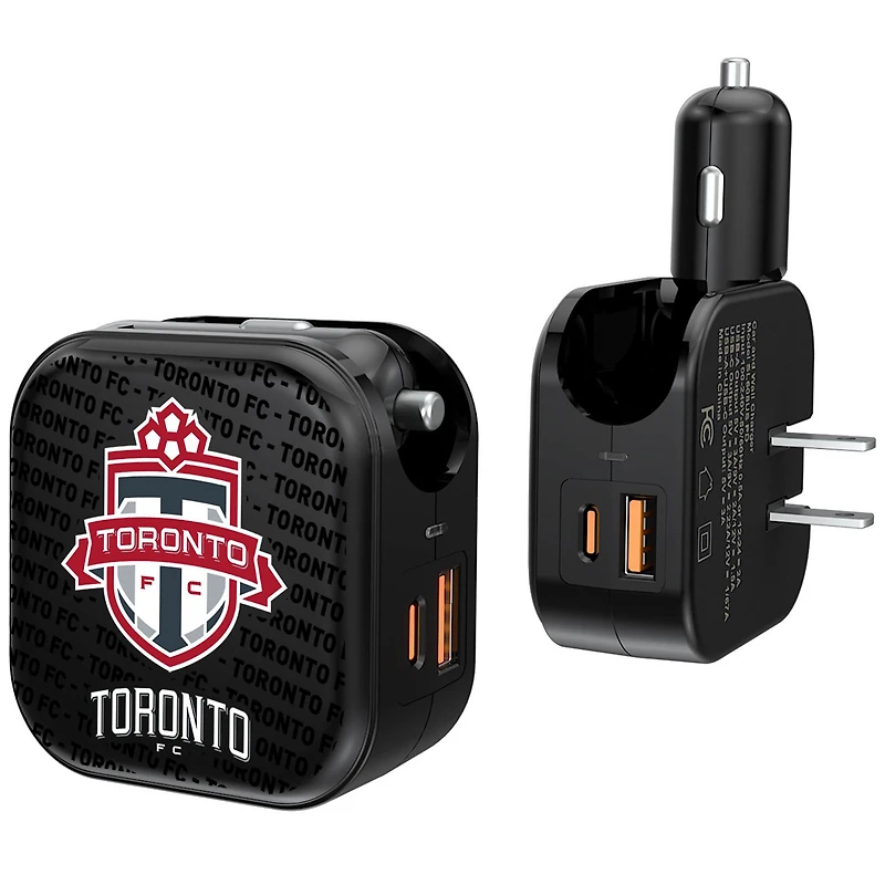 Toronto FC Text Backdrop Design USB Charger