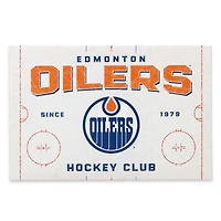 Edmonton Oilers 15.2'' x 22.8'' Rink Canvas