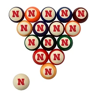 Imperial Nebraska Huskers Retro Billiard Ball Set