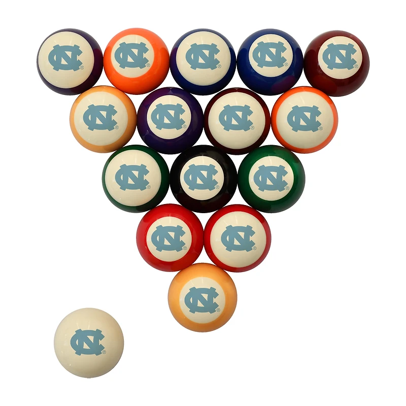 Imperial North Carolina Tar Heels Retro Billiard Ball Set