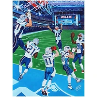 New England Patriots Deacon Jones Foundation Super Bowl XLIX 24'' x 36'' Fine Art Printed Canvas by Edgar Brown