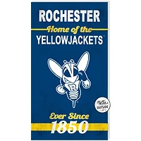 Rochester Yellow Jackets 11" x 20" Indoor/Outdoor Home Of The Sign