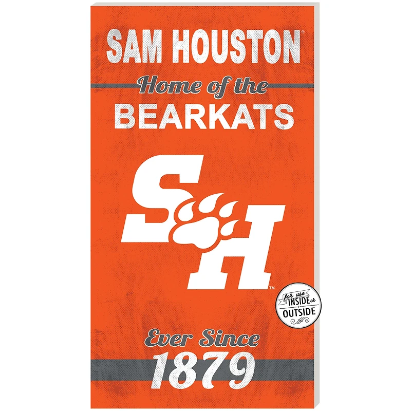 Sam Houston State Bearkats 11" x 20" Indoor/Outdoor Home Of The Sign