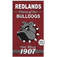 University of Redlands Bulldogs 11" x 20" Indoor/Outdoor Home Of The Sign