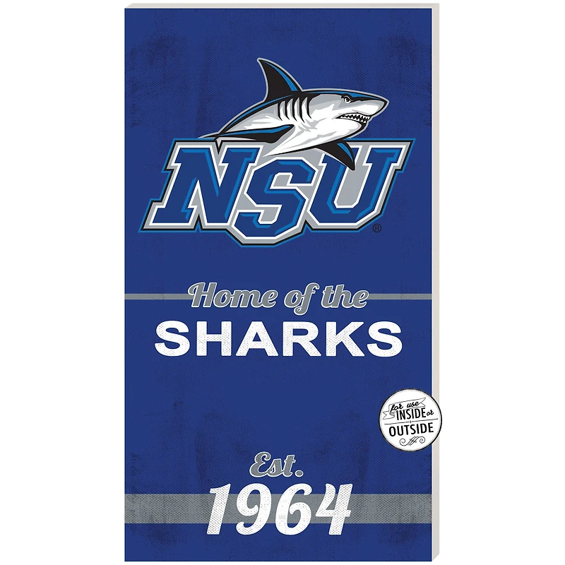 Nova Southeastern Sharks 11" x 20" Indoor/Outdoor Home Of The Sign
