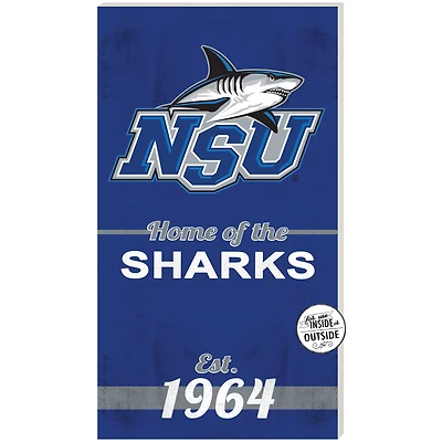 Nova Southeastern Sharks 11" x 20" Indoor/Outdoor Home Of The Sign