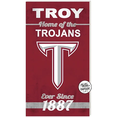 Troy University Trojans 11" x 20" Indoor/Outdoor Home Of The Sign