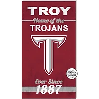 Troy University Trojans 11" x 20" Indoor/Outdoor Home Of The Sign