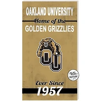 Oakland Golden Grizzlies 11" x 20" Indoor/Outdoor Home Of The Sign