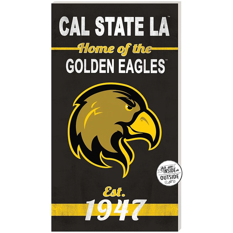Cal State L.A. Golden Eagles 11" x 20" Indoor/Outdoor Home Of The Sign
