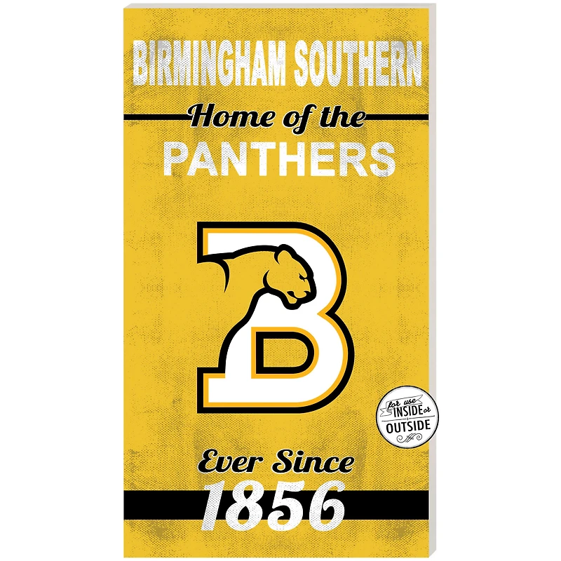 Birmingham-Southern Panthers 11" x 20" Indoor/Outdoor Home Of The Sign
